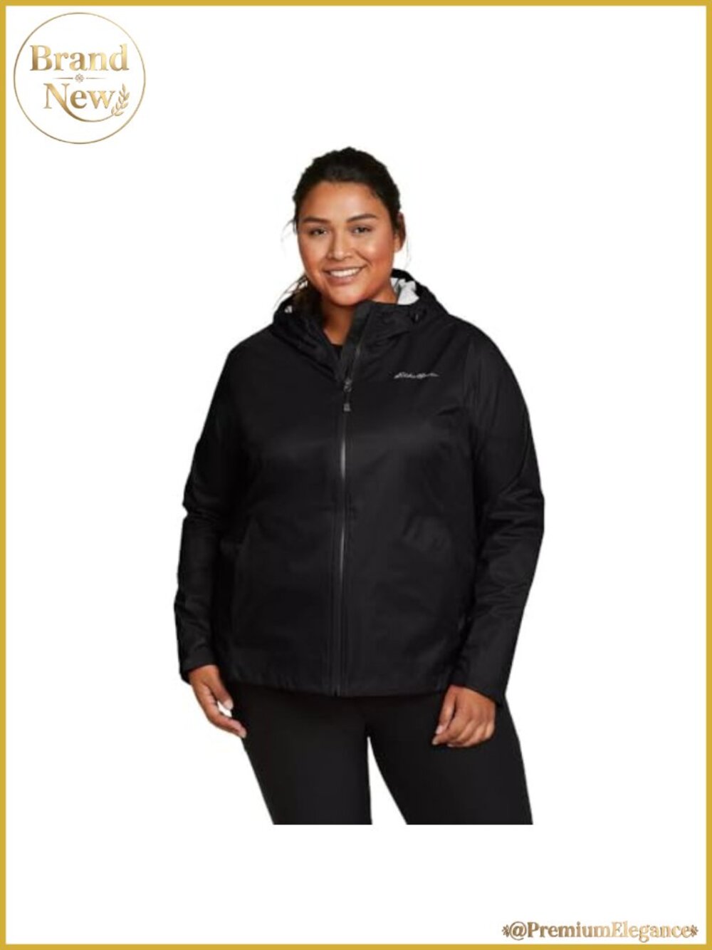 Waterproof Rain Jacket Seam-Sealed Breathable Pit Zips